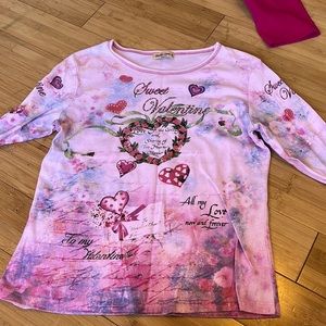 Graphic Valentine Top